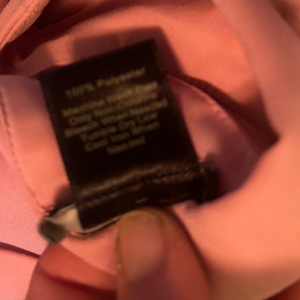 Ann Taylor Blush Dusty Rose Pink Elegant Pink Cap Sleeves Top Blouse Medium - Picture 13 of 13